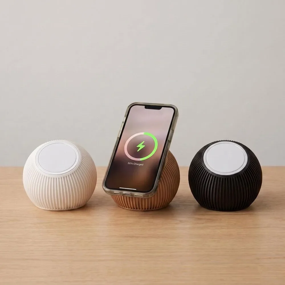 MagSafe Sphere iPhone Charging Dock, Spherical Wireless Charger Stand